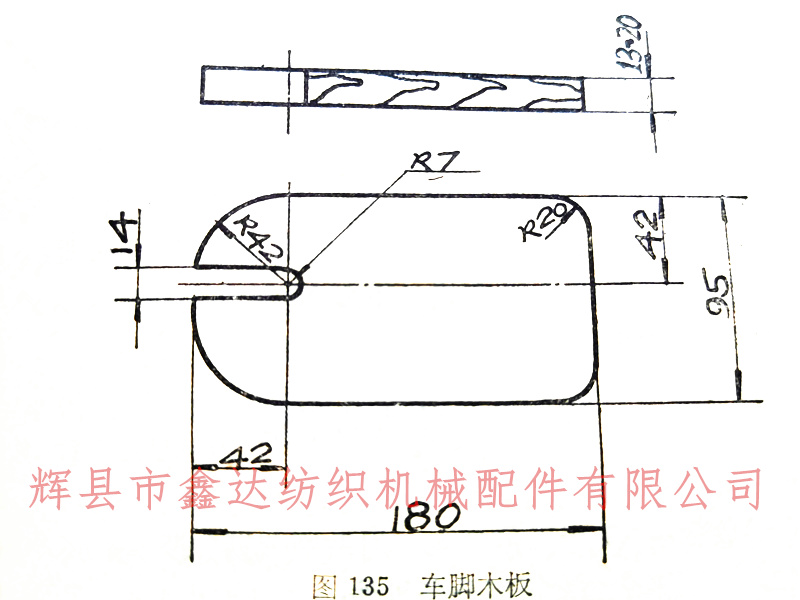 織布機(jī)地腳板尺寸